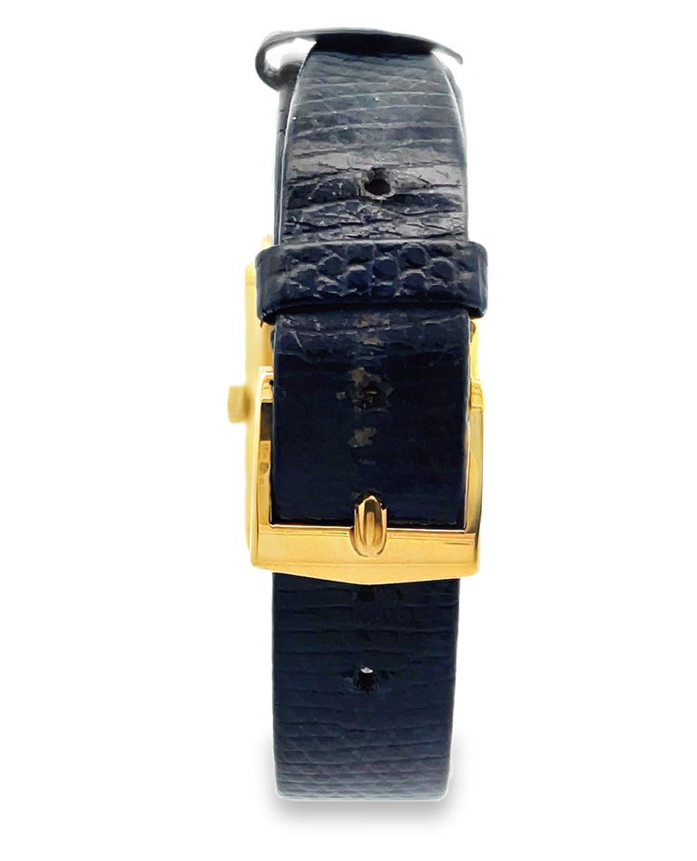 Vintage Bueche-Girod Swiss Ladies Diamond Pavé Dial Winding Tank Watch