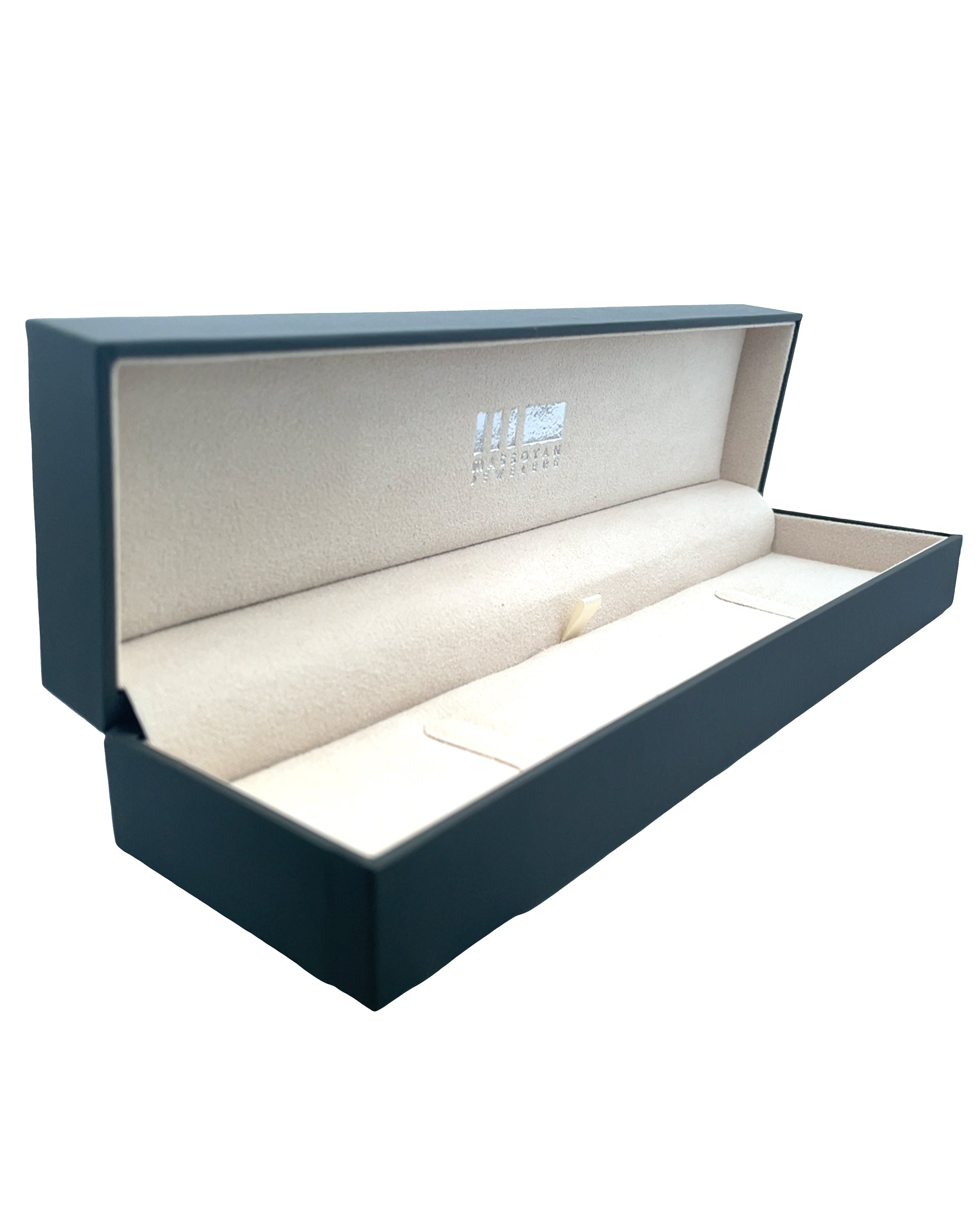 14K Yellow Gold Paperclip Bracelet with Diamonds