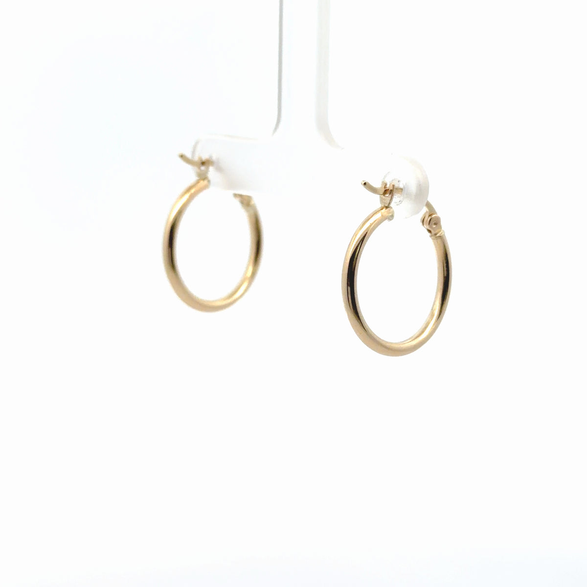14K yellow gold hoop earrings - 1.50 grams