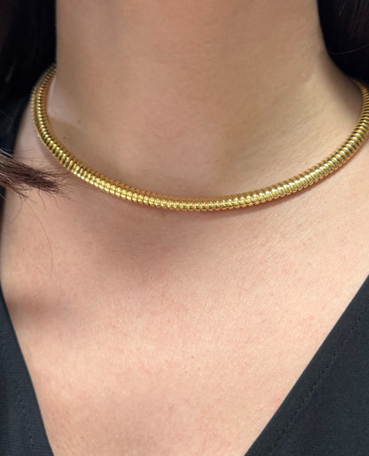 Marcello Pane Sterling Silver Necklace with 18K Yellow Gold Overlay