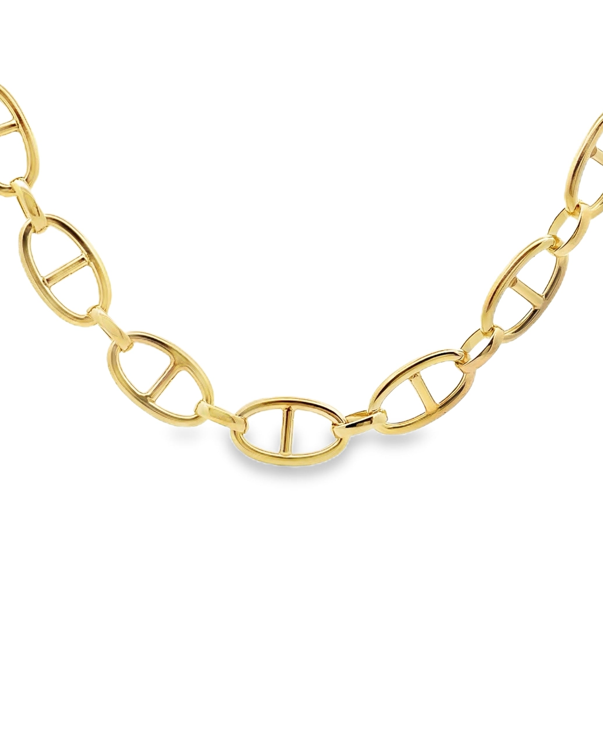 Marcello Pane Marine Sterling Silver Necklace with 18K Yellow Gold Overlay