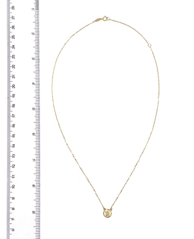 14K Yellow Gold Angel Necklace
