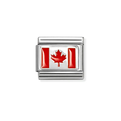 Nomination Composable Link 330207/37 Classic FLAGS Canada