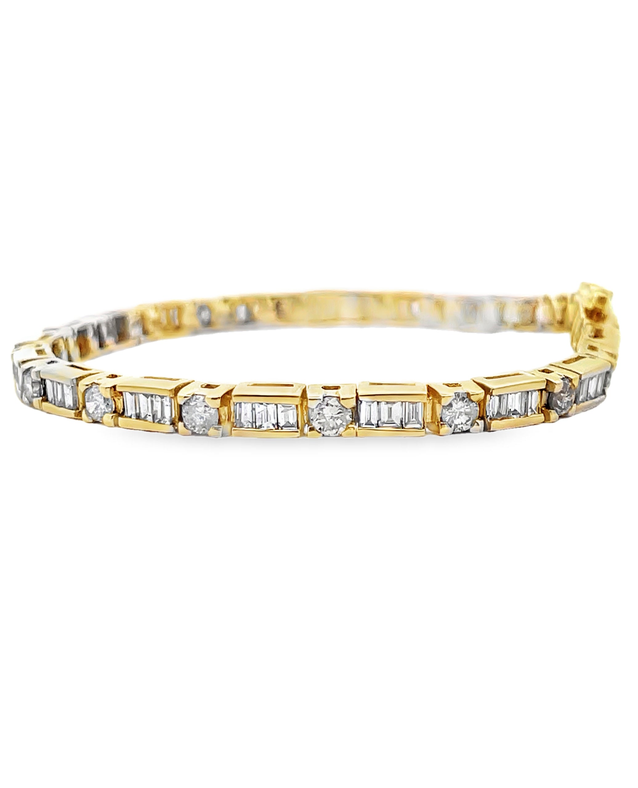 14K Yellow Gold Tennis Bracelet