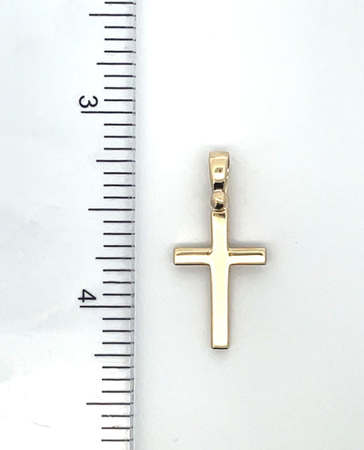 14K Yellow Gold Latin Cross
