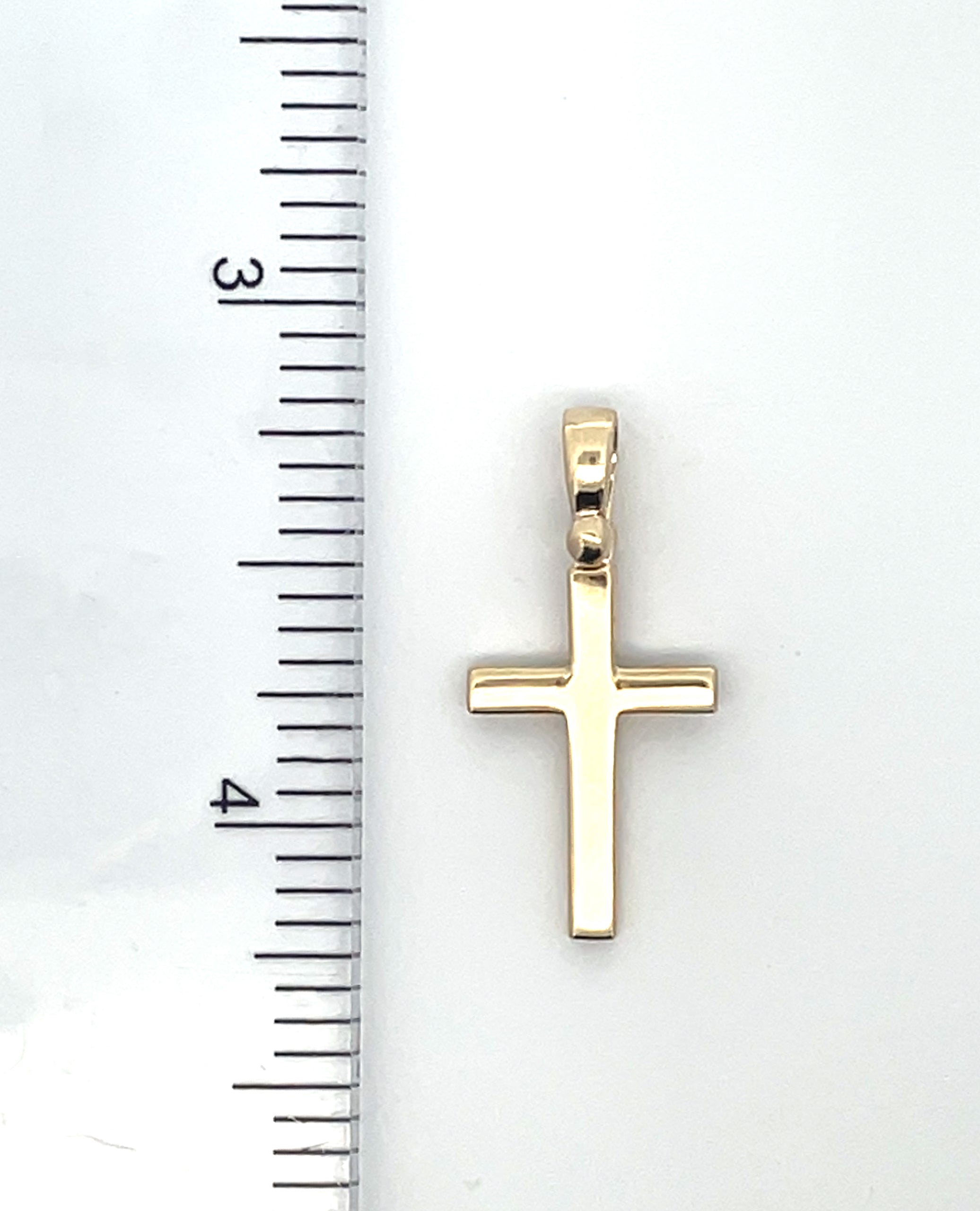 14K Yellow Gold Latin Cross