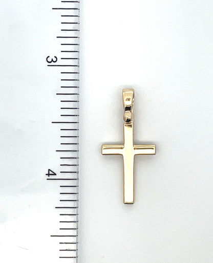 14K Yellow Gold Latin Cross