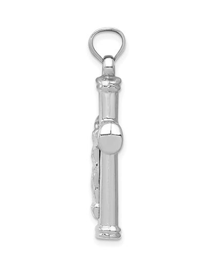 14K White Gold Reversible Crucifix Cross