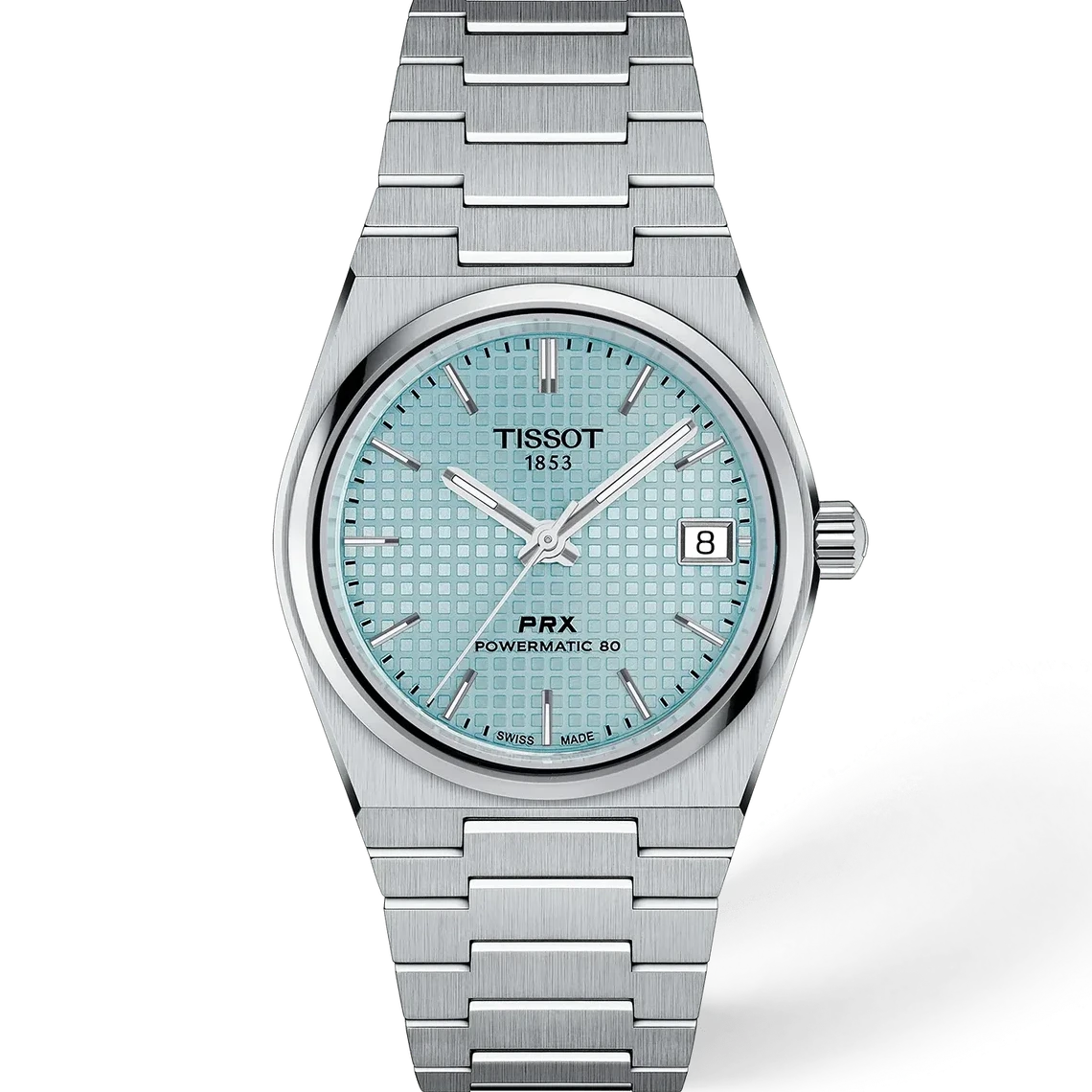 Tissot PRX 35mm Powermatic 80 Swiss Automatic Watch with Ice Blue Dial