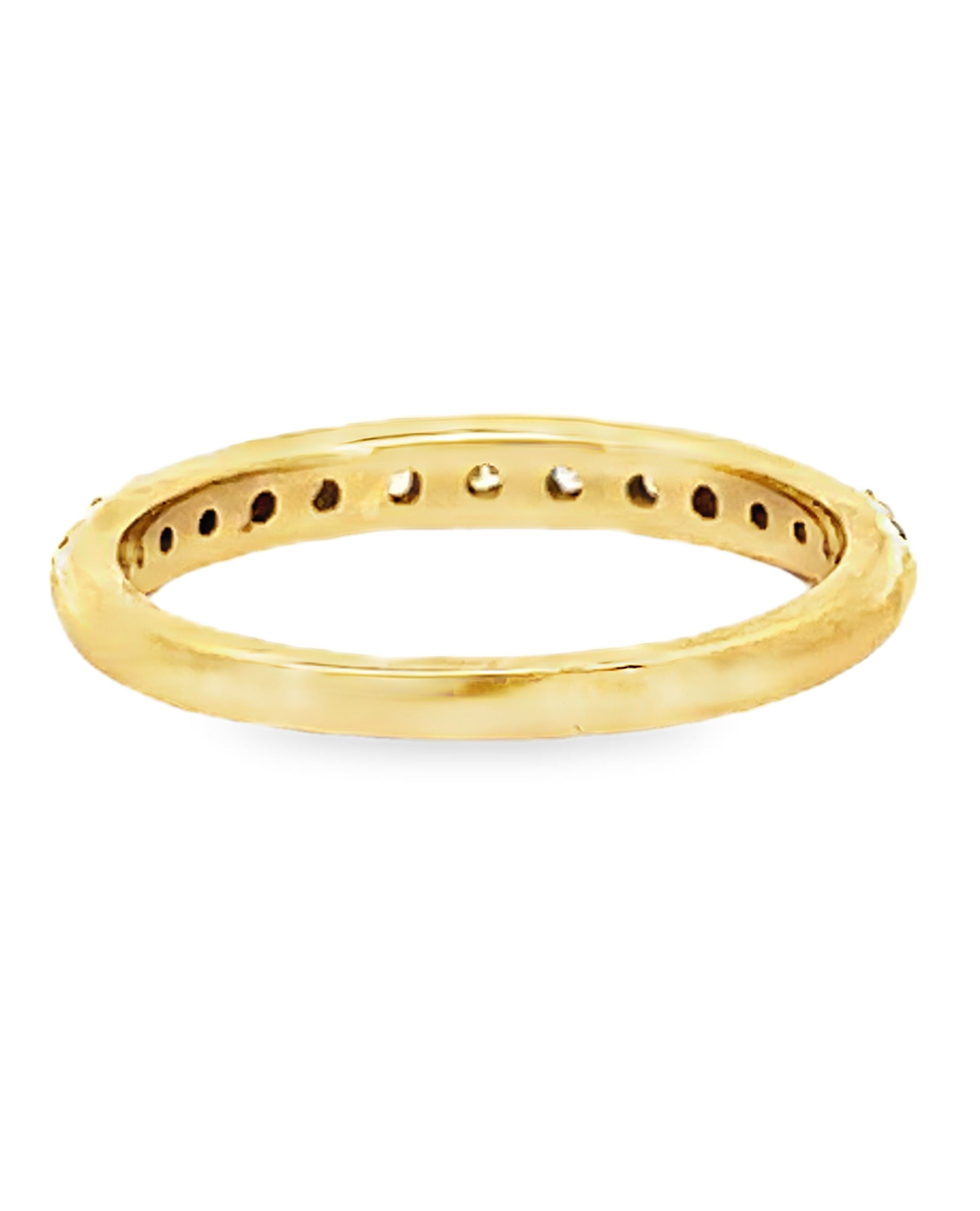 18K Yellow Gold Diamond Band 0.49ct
