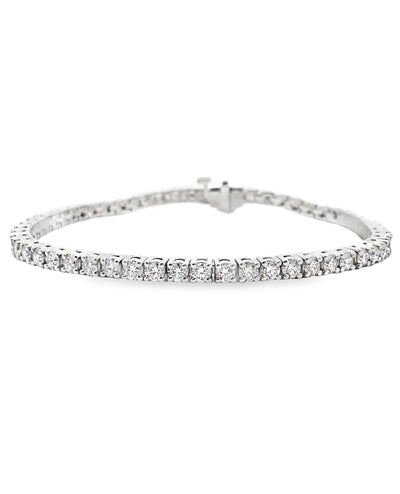 14K White Gold Tennis Bracelet