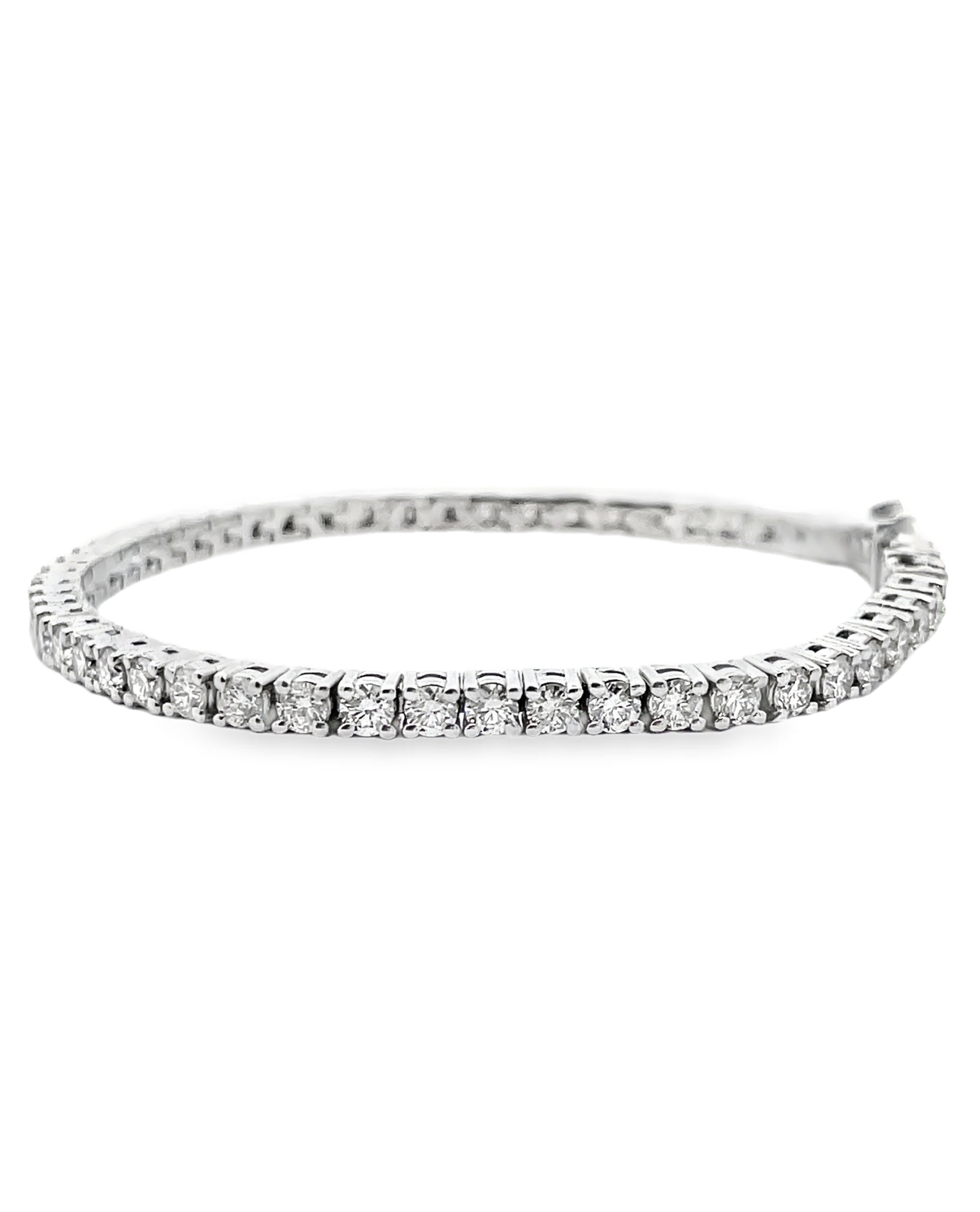 14K White Gold Tennis Bracelet