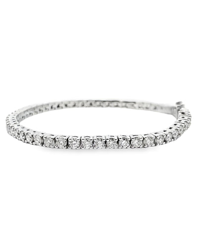 14K White Gold Tennis Bracelet