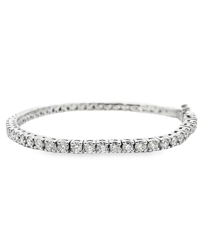 14K White Gold Tennis Bracelet