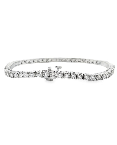 14K White Gold Tennis Bracelet