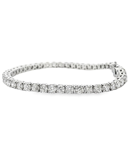 14K White Gold Tennis Bracelet