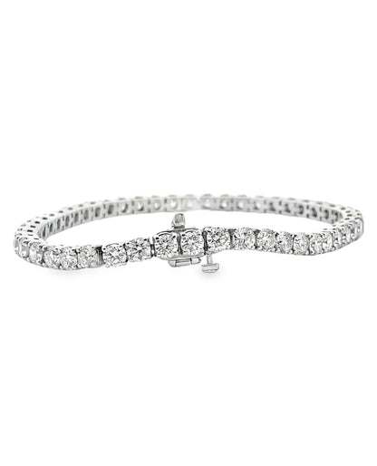14K White Gold Tennis Bracelet