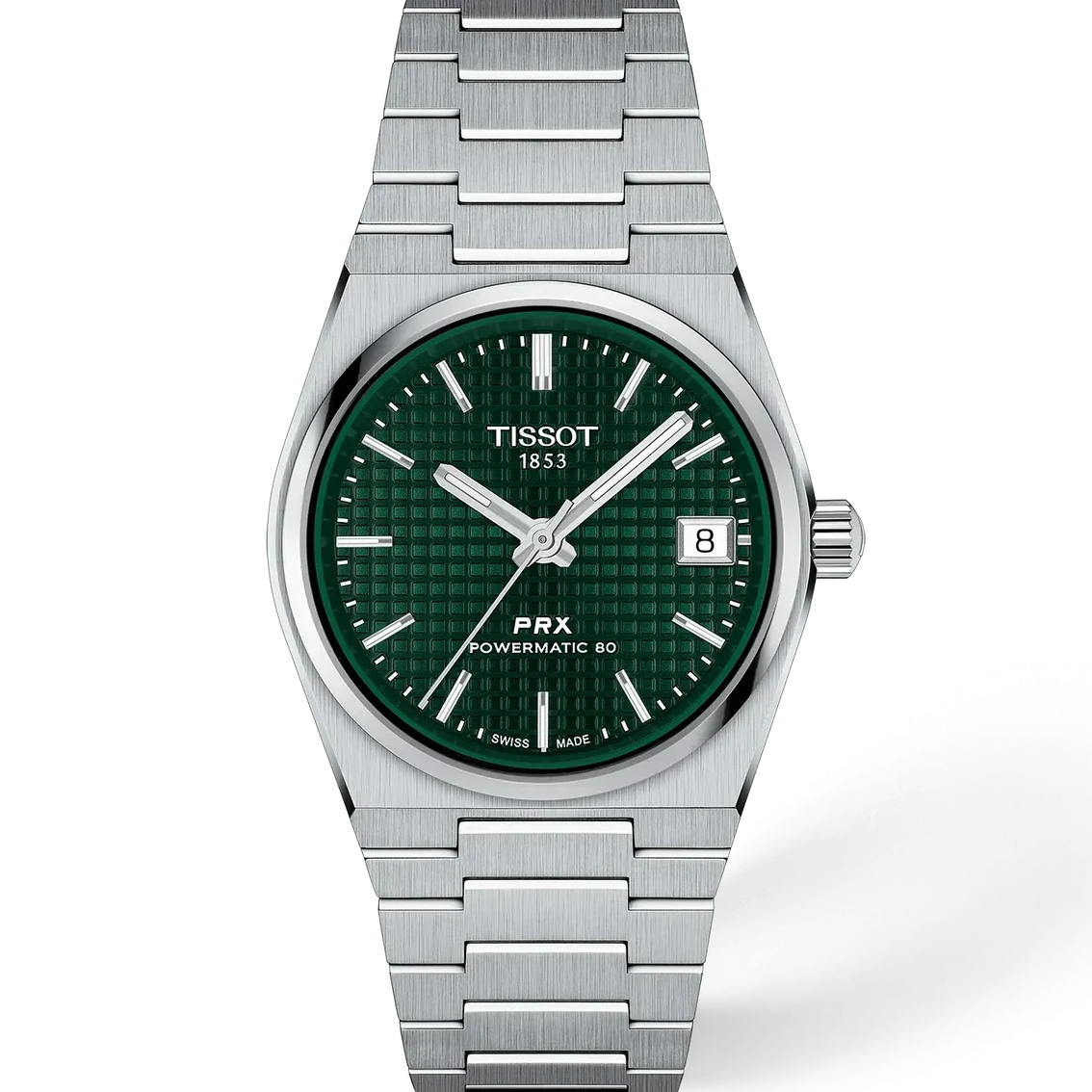 Tissot PRX 35mm Powermatic 80 Swiss Automatic Watch with Green Dial