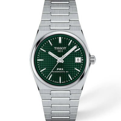 Tissot PRX 35mm Powermatic 80 Swiss Automatic Watch with Green Dial