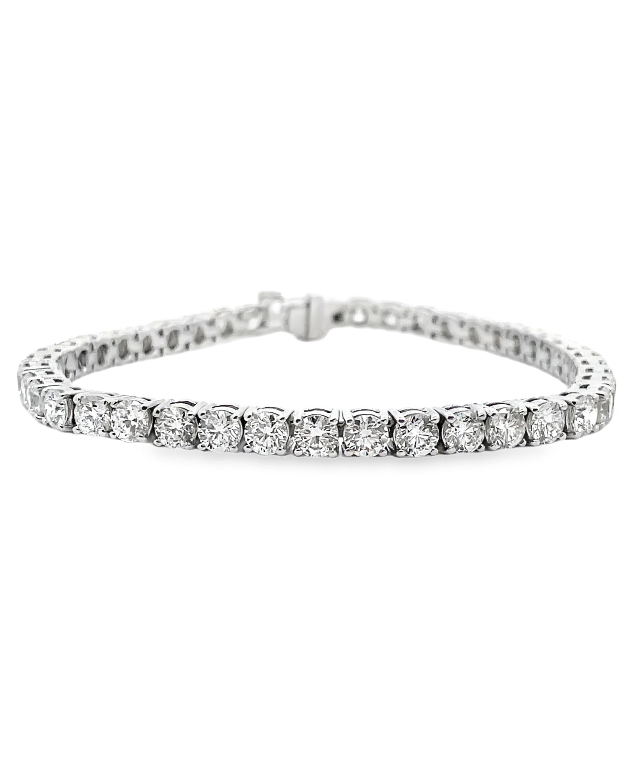 18K White Gold Tennis Bracelet