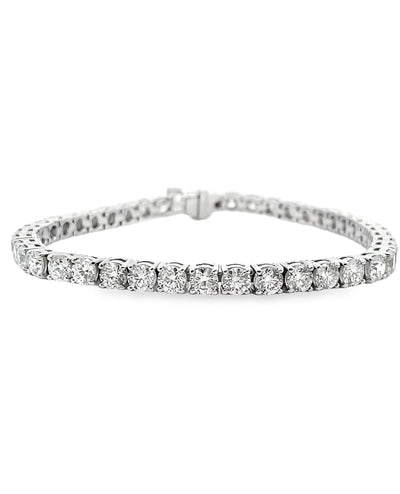 18K White Gold Tennis Bracelet