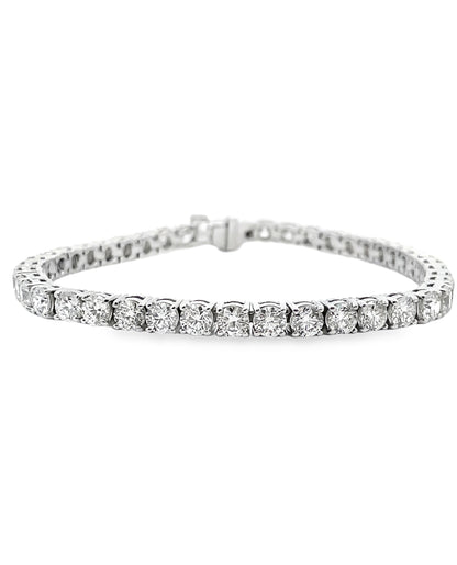 18K White Gold Tennis Bracelet