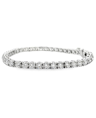 18K White Gold Tennis Bracelet