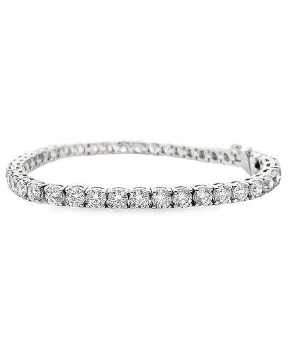 18K White Gold Tennis Bracelet