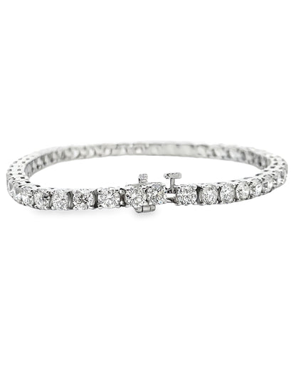 18K White Gold Tennis Bracelet