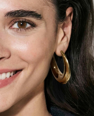 Nomination 134320/001 Ecclettica Large Hoop Earrings Steel