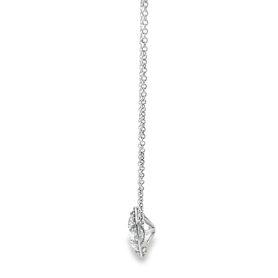 Tacori 18K White Gold Necklace Setting with 0.11 Carat Round Diamonds