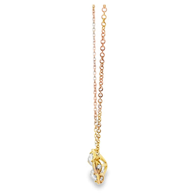 Tacori FP670 Yellow Gold Pendant Necklace Setting 16 Inches for 6.5 Millimeter Round Stone