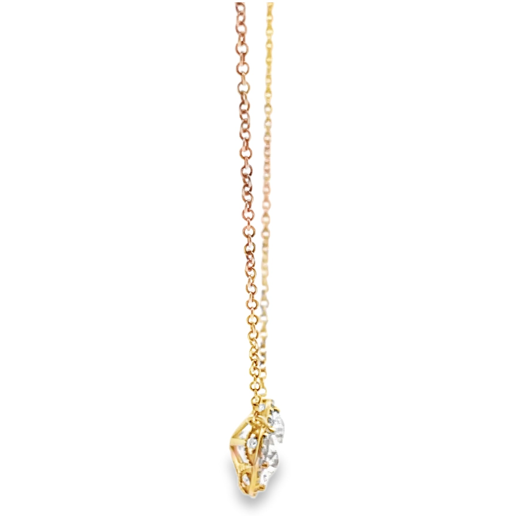 Tacori FP670 Yellow Gold Pendant Necklace Setting 16 Inches for 6.5 Millimeter Round Stone