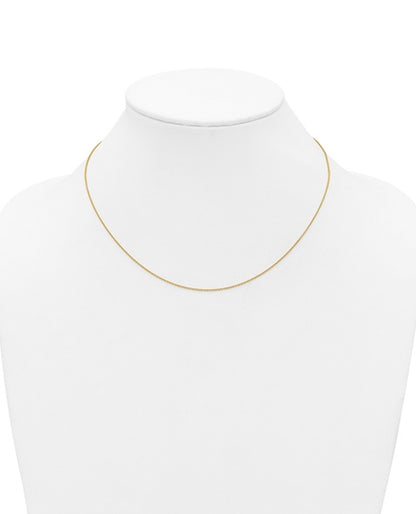 14K Gold Filled 1.20mm Adjustable Cable 22in Chain