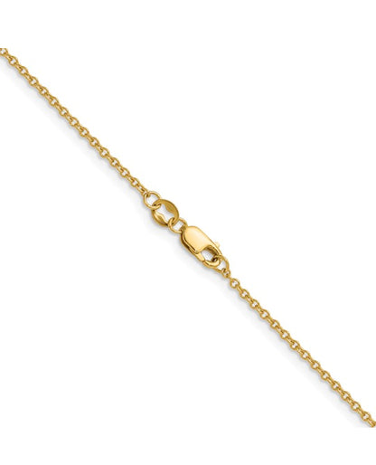 14K Gold Filled 1.60mm Cable with Lobster Clasp 20in Chain