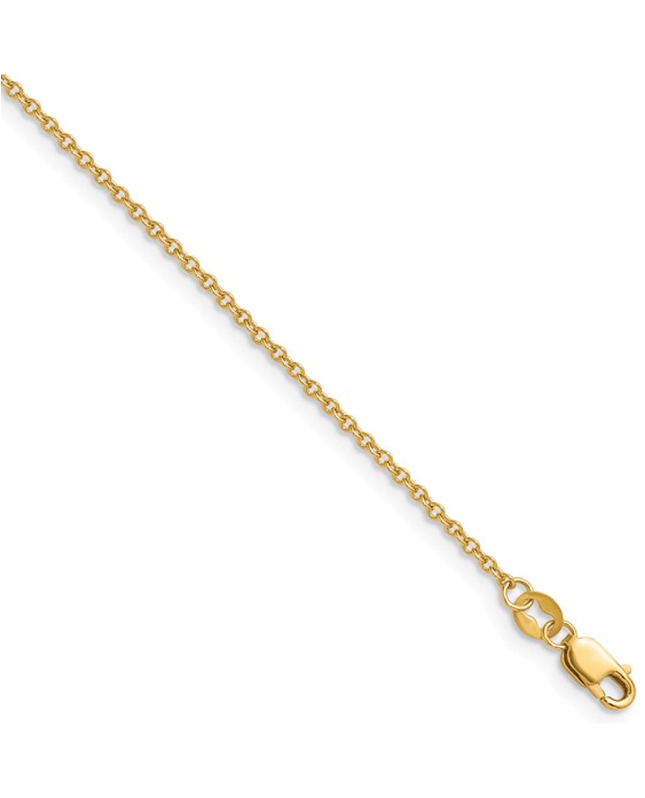 14K Gold Filled 1.60mm Cable with Lobster Clasp 20in Chain