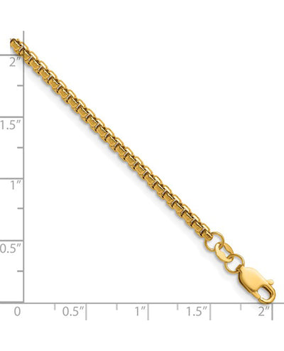1/20 14K Yellow Gold Filled 1.80mm Venetian Box Chain
