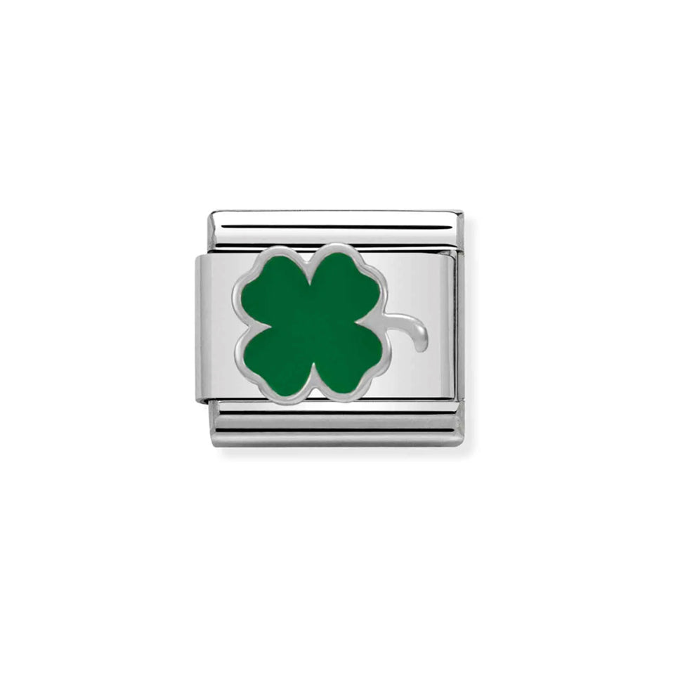 Nomination Composable 330202/12 Classic Symbols Green Clover