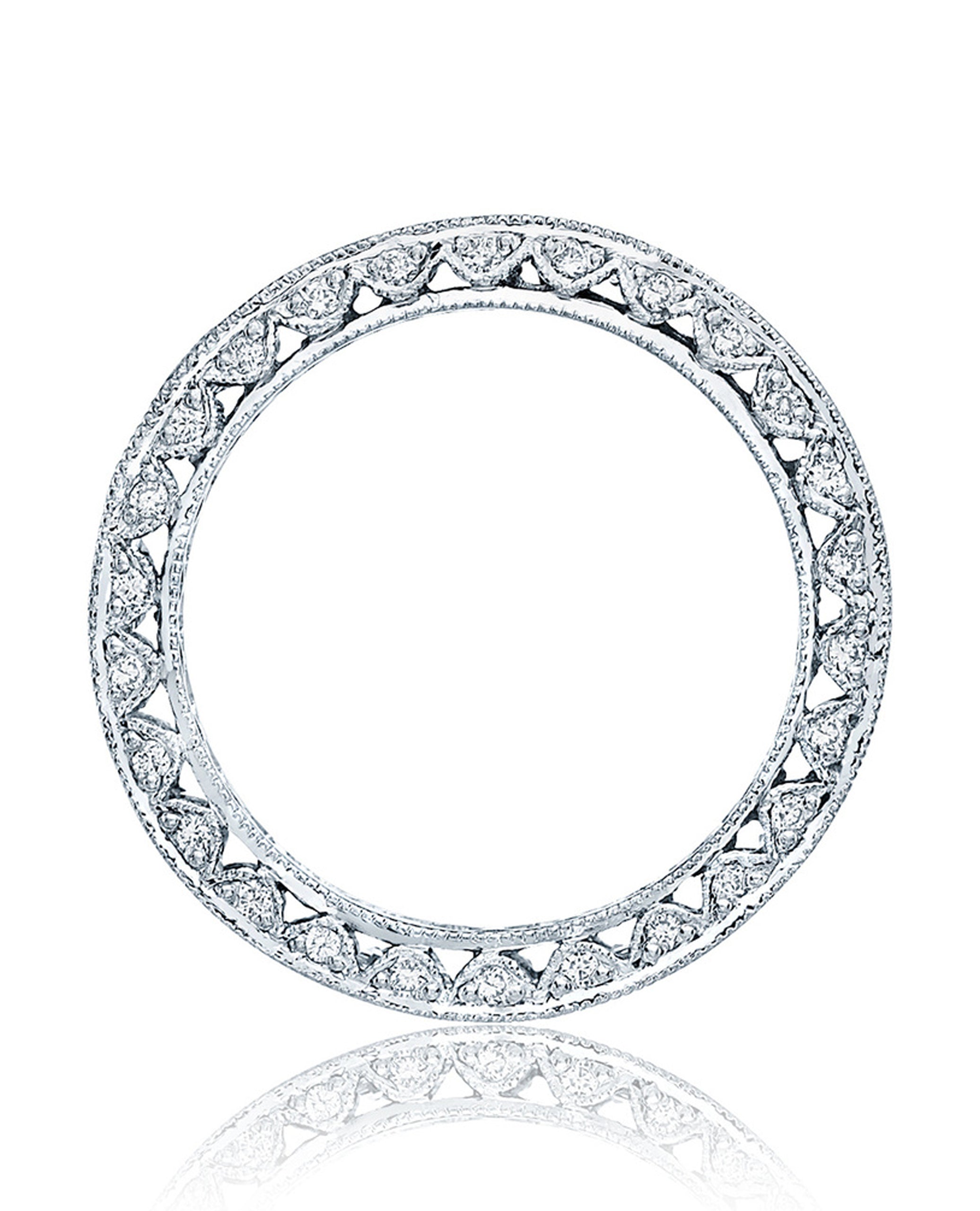 Tacori HT2273 Platinum Radiant Cut Eternity Band, Diamonds 1.60 Carats, Size 7