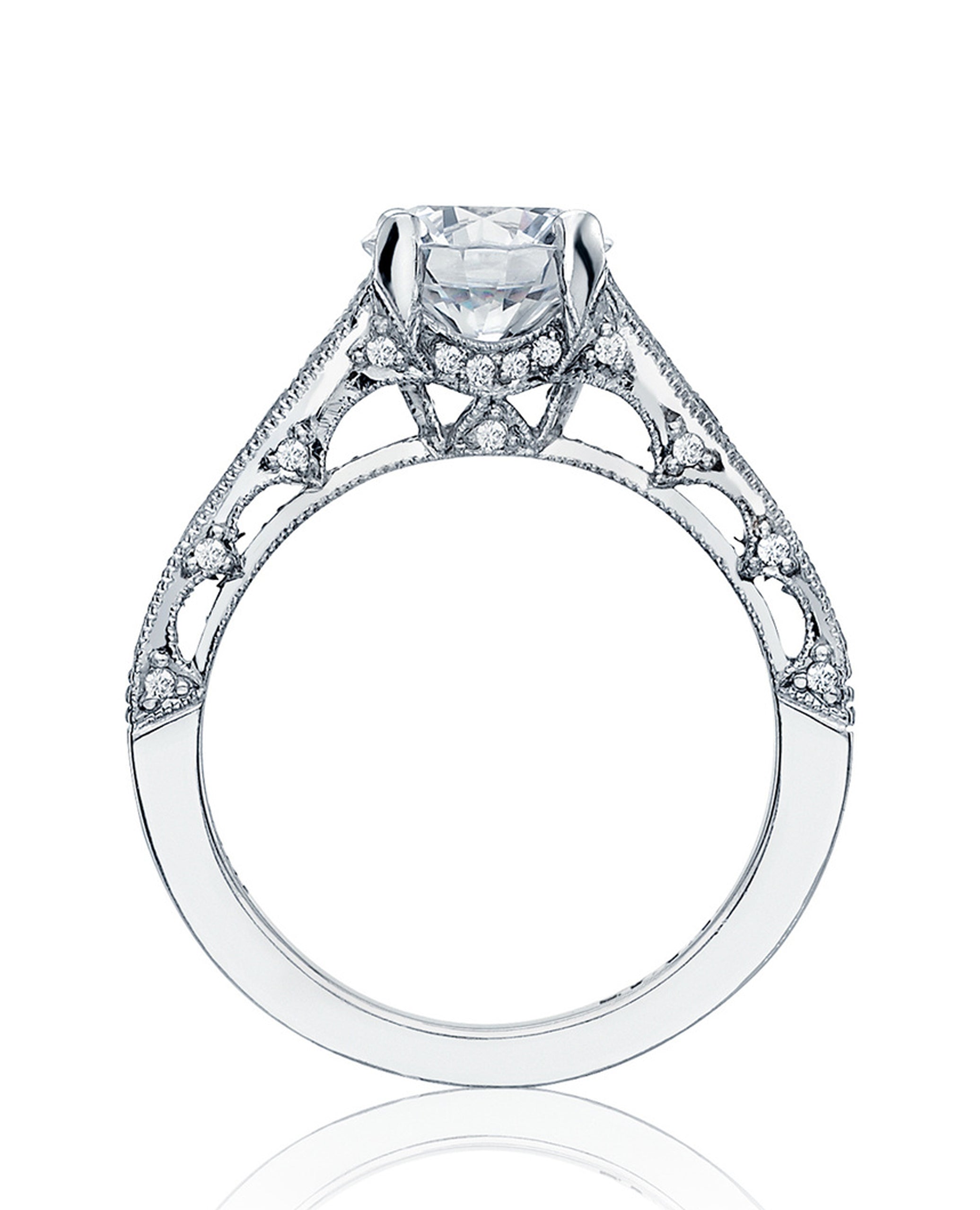 Tacori HT2510 1/2XW Reverse Crescent Collection Engagement Ring Setting