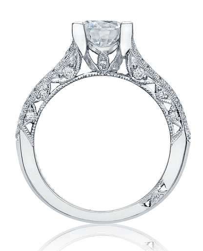 Tacori HT2513 Round 6.51/2W Classic Crescent 18K White Gold Engagement  Ring Setting