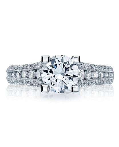 Tacori HT2513 Round 6.51/2W Classic Crescent 18K White Gold Engagement  Ring Setting