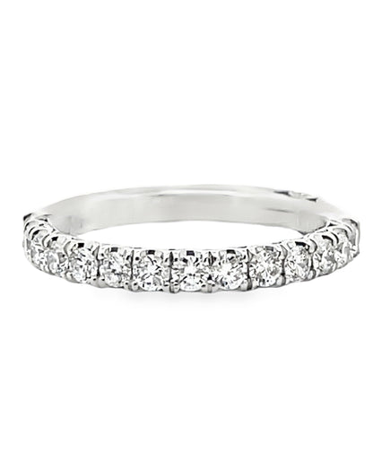 Tacori HT2545 2.5 Millimeter Band 1/2 Way Diamonds 0.65 Ct Petite Crescent Platinum Ring
