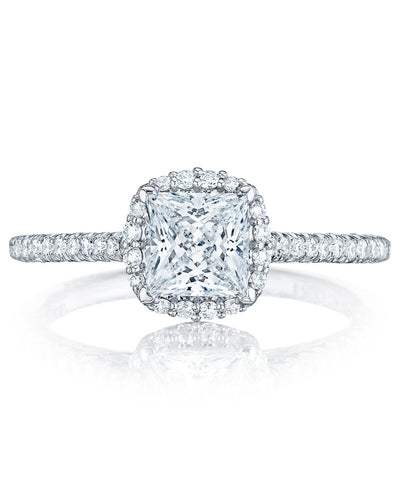 Tacori HT2547 PR6 Petite Crescent Platinum Engagement Ring Setting