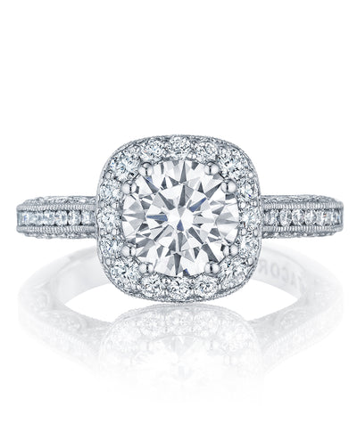 Tacori HT2550 CU7W Classic Crescent Engagement Ring Setting