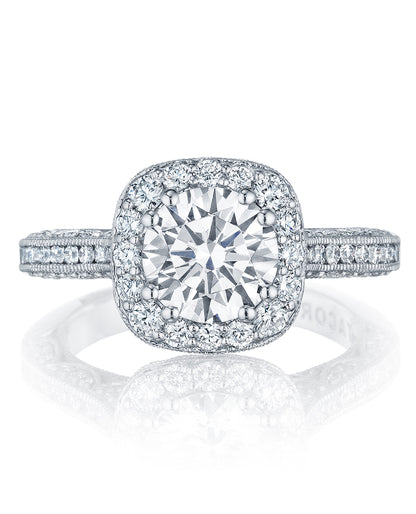Tacori HT2550 CU7W Classic Crescent Engagement Ring Setting