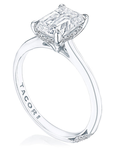 Tacori HT2580 Founder's Ring Setting for Emerald or Radiant Cut 8X6 Millimeter Stone
