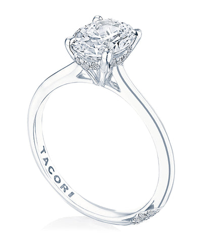 Tacori Platinum HT258 Founder's Ring for Oval 9.5X7 Millimeter Stone