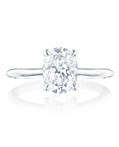 Tacori Platinum HT258 Founder's Ring for Oval 9.5X7 Millimeter Stone