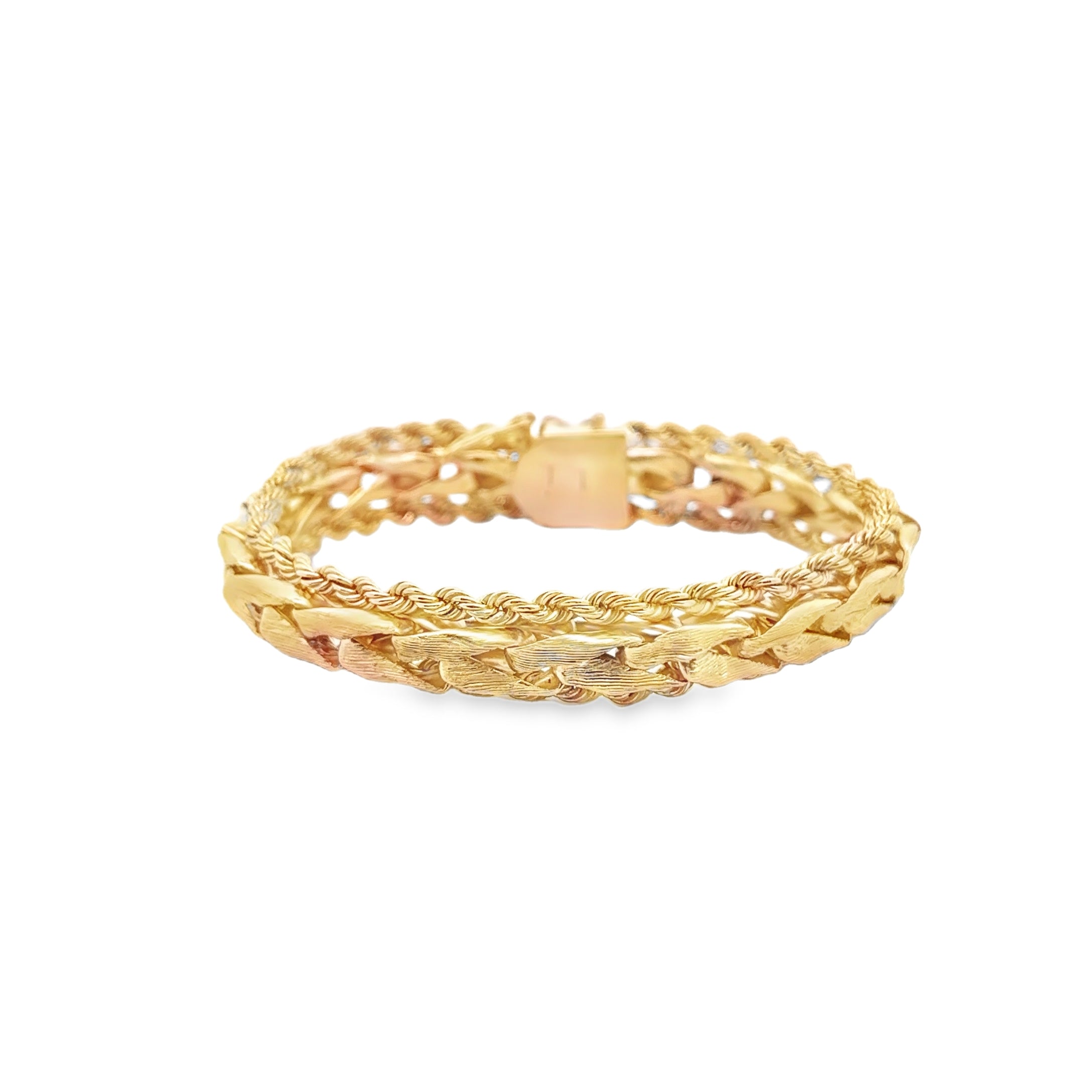 Repair 14k Yellow Gold Woven Bracelet: Reconstruct Link